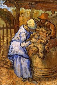Vincent Van Gogh - The Sheep-Shearers (after Millet)