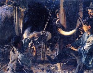 John Singer Sargent - Shoeing the Ox