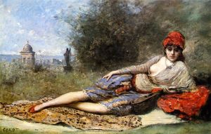 Jean Baptiste Camille Corot - Sicilian Odalisque