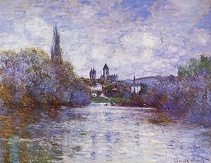 Claude Monet - The Small Arm of the Seine at Vetheuil