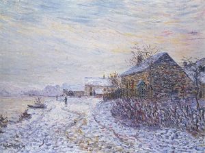 Gustave Loiseau - Snow rifts near the Seine