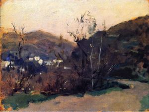 John Singer Sargent - Spanish or Moorish Landscape (also known as Landscape with Hills)