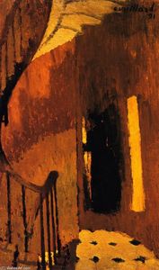 Jean Edouard Vuillard - The Staircase Landing, Rue de Miromesnil