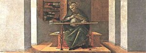 Sandro Botticelli - St Augustine in His Cell (San Marco Altarpiece)