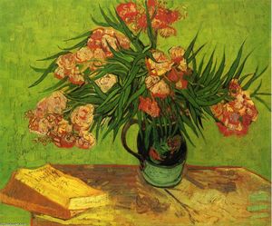 Vincent Van Gogh - Still Life: Vase with Oleanders and Books