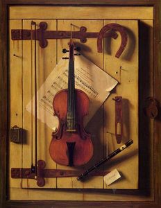 William Michael Harnett - Still Life: Violin and Music (also known as Music Literature)