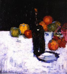 Alexej Georgewitsch Von Jawlensky - Still Life with Bottle and Apples