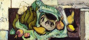 Alfred Henry Maurer - Still Life with Pears and Indian Bowl