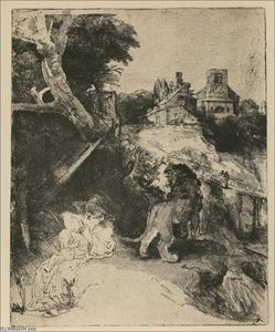 Rembrandt Van Rijn - St. Jerome, an Unfinished Piece