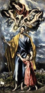 El Greco (Doménikos Theotokopoulos) - St. Joseph and the Christ Child