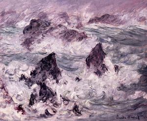 Claude Monet - Storm at Belle-Ile