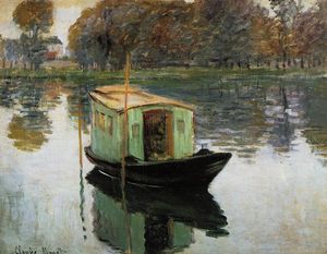 Claude Monet - The Studio Boat