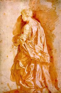 Peter Paul Rubens - Study for a Standing Female Saint