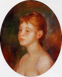 Pierre-Auguste Renoir - Study of a Young Girl (also known as Mademoiselle Murer)