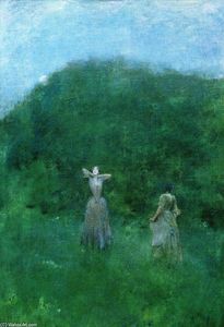 Thomas Wilmer Dewing - Summer (also known as Moonrise)