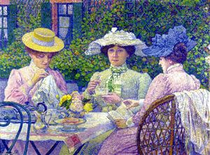 Theo Van Rysselberghe - Summer Afternoon (also known as Apres-Midi d'ete)