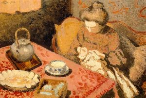 Georges Lemmen - Tea (also known as Madame Gaorges Lemmen)