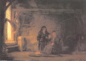 Rembrandt Van Rijn - Tobit and Anna with the Kid