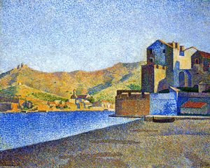 Paul Signac - The Town Beach, Collioure, Opus 165