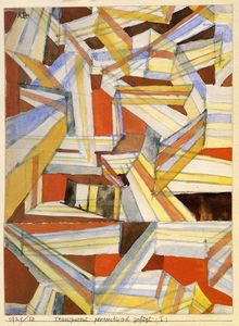 Paul Klee - Transparent-Perspectivisch Gefugt