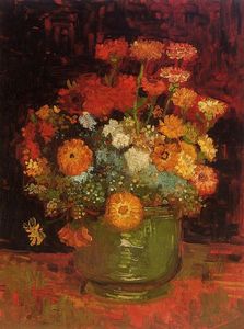Vincent Van Gogh - Vase with Zinnias