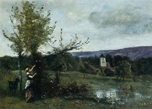 Jean Baptiste Camille Corot - The Verdant Bank