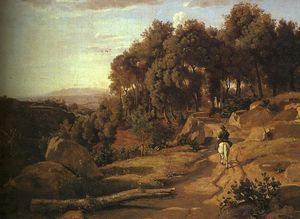 Jean Baptiste Camille Corot - A View near Colterra