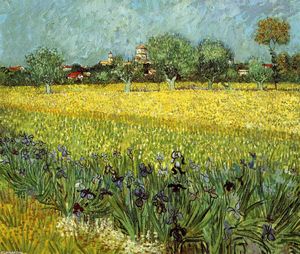 Vincent Van Gogh - View of Arles with Irises