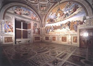 Raphael (Raffaello Sanzio Da Urbino) - View of the Stanza della Segnatura