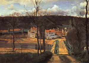 Jean Baptiste Camille Corot - Ville d-Avray - the Pond and the Cabassud House