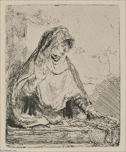 Rembrandt Van Rijn - The Virgin Mourning the Death of Jesus