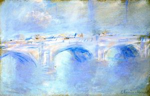  Paintings Reproductions Waterloo Bridge, 1901 by Claude Monet (1840-1926, France) | WahooArt.com