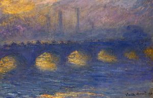Claude Monet - Waterloo Bridge, Overcast Weather