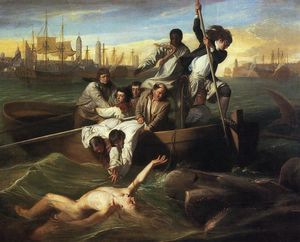 John Singleton Copley - Watson and the Shark - (own a famous paintings reproduction)