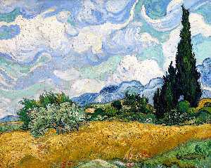 Vincent Van Gogh - Wheat Field with Cypresses at the Haude Galline near Eygalieres (1/3)
