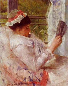 Mary Stevenson Cassatt - Woman Reading (also known as Lydia Cassatt)