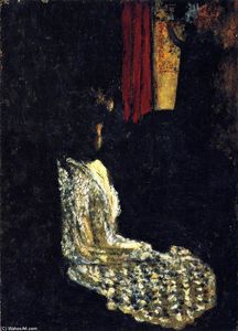 Jean Edouard Vuillard - Woman Seated in a Dark Room
