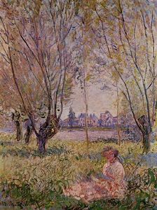 Claude Monet - Woman Sitting under the Willows