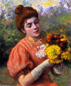 Federico Zandomeneghi - Woman with a Bouquet