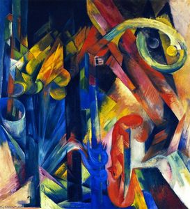 Franz Marc - Wood with Squirrel (also known as Wood)