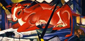 Franz Marc - The World-Cow (also known as Bos Orbis Mundi)