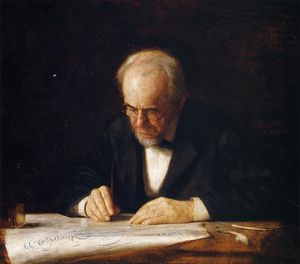 Thomas Eakins - The Writing Master (Benjamin Eakins)