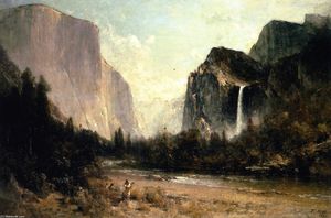 Thomas Hill - Yosemite Valley Indian Woodpickers