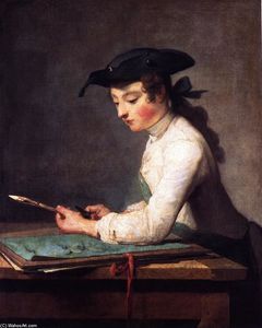 Jean-Baptiste Simeon Chardin - The Young Draughtsman