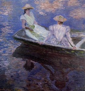 Claude Monet - Young Girls in a Row Boat