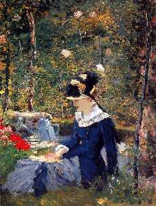 Edouard Manet - Young Woman in the Garden