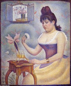 Georges Pierre Seurat - Young Woman Powdering Herself