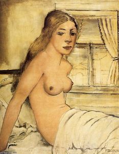 Paul Delvaux - Naked at dawn