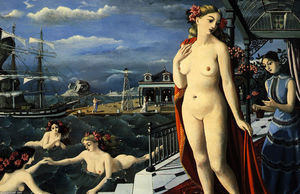 Paul Delvaux - Birth of Venus