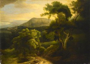Francis Towne - At Tivoli, Mountain Landscape In The Alban Hills, Italy